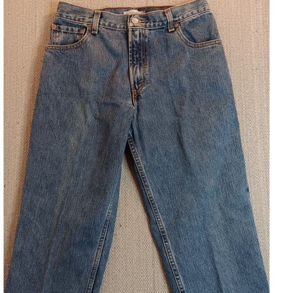 Levis 550 Y2K Jeans Womens 12L 31X33 Blue Fade Relaxed Taper Street Casual Tall - Picture 6 of 16